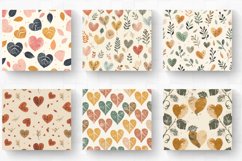 Vintage Cottage core Hearts Leaves Tumbler Wrap, 20oz Skinny Product Image 2