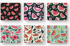 Floral Watermelon Tumbler Wrap, 20oz Skinny Tumbler Wrap Product Image 2
