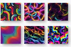 Neon Rainbow Abstract Tumbler Wrap, 20oz Skinny Tumbler Wrap Product Image 2