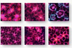Bright Pink Neon Flowers Tumbler Wrap, 20oz Skinny Tumbler W Product Image 2