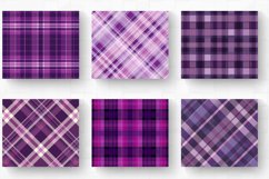 Purple Plaid Printable Crafted Tumbler Wrap, 20oz Skinny Tum Product Image 2