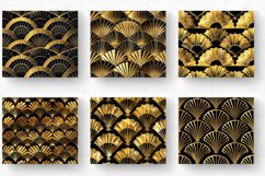 Golden Fan Motifs Tumbler Wrap, 20oz Skinny Tumbler Wraps Product Image 2