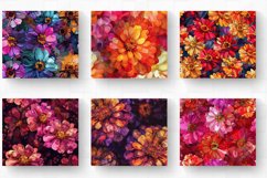 Zinnia Elegant Floral Alcohol Ink Tumbler Wrap, 20oz Skinny Product Image 2