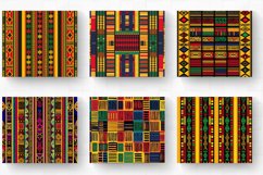 Ornate African Kente Fabric Tumbler Wrap, 20oz Skinny Tumble Product Image 2