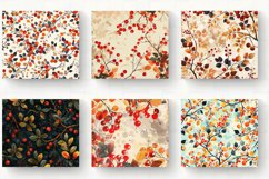 Autumn Berries Garden Tumbler Wrap, 20oz Skinny Tumbler Wrap Product Image 2