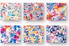 Watercolor Abstract Floral Tumbler Wraps, 20oz Skinny Tumble Product Image 2