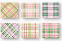 Pink &amp; Green Plaid Tumbler Wrap, 20oz Skinny Tumbler Wrap Product Image 2
