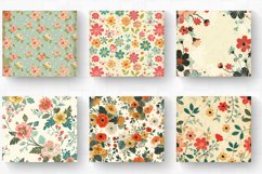 Retro Wedding Flowers Tumbler Wrap, 20oz Skinny Tumbler Wrap Product Image 2