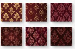Victorian Maroon Elegance Tumbler Wrap, 20oz Skinny Tumbler Product Image 2