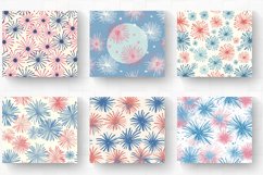 4th of July Pastel Fireworks Tumbler Wrap, 20oz Skinny Tumbl Product Image 2