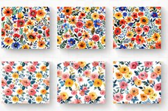 Watercolor Boho Flowers Tumbler Wrap, 20oz Skinny Tumbler Wr Product Image 2
