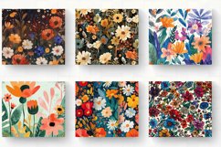 Boho Flowers Garden Tumbler Wrap, 20oz Skinny Tumbler Wrap Product Image 2