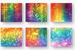 Rainbow Bokeh Tumbler Wrap, 20oz Skinny Tumbler Wrap Product Image 2