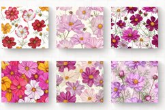 Cosmos Flowers Tumbler Wrap, 20oz Skinny Tumbler Wrap Product Image 2