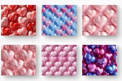 3D Puffy Hearts Tumbler Wrap, 20oz Skinny Tumbler Wrap Product Image 2