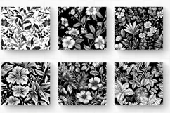 Black &amp; White Botanical Tumbler Wraps, 20oz Skinny Tumbler W Product Image 2
