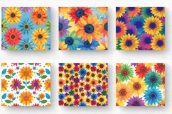 Rainbow Sunflowers Tumbler Wrap, 20oz Skinny Tumbler Wrap Product Image 2