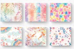 Delicate Rainbow Blossoms Tumbler Wrap, 20oz Skinny Tumbler Product Image 2