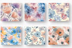Soft Pastel Flowers Tumbler Wrap, 20oz Skinny Tumbler Wraps Product Image 2