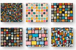 Doodle Polka Dots Rectangles Tumbler Wrap, 20oz Skinny Tumbl Product Image 2