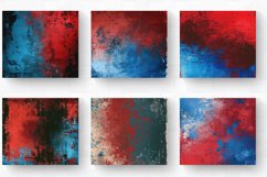 Red &amp; Blue Grunge Tumbler Wrap, 20oz Skinny Tumbler Wrap Product Image 2