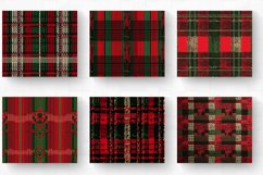 Red Green Knitted Plaids Fabric Tumbler Wrap, 20oz Skinny Tu Product Image 2