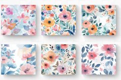 Pastel Watercolor Floral Tumbler Wrap, 20oz Skinny Tumbler W Product Image 2