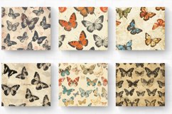 Vintage Butterfly Tumbler Wrap, 20oz Skinny Tumbler Wrap Product Image 2