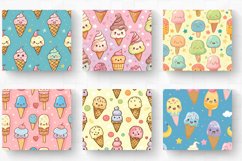 Kawaii Ice Cream Tumbler Wrap, 20oz Skinny Tumbler Wraps Product Image 2