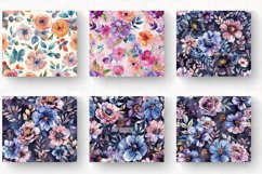 Watercolor Boho Flowers Tumbler Wrap, 20oz Skinny Tumbler Wr Product Image 2