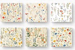 French Paper Cottage core Wildflowers Tumbler Wrap, 20oz Ski Product Image 2