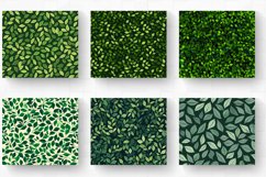 Solid Green Tiny Leaves Abstract Tumbler Wrap, 20oz Skinny T Product Image 2