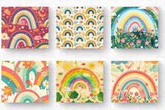Spring Cottage core Rainbow Tumbler Wrap, 20oz Skinny Tumble Product Image 2