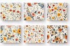 Minimal Boho Flowers Tumbler Wrap, 20oz Skinny Tumbler Wrap Product Image 2