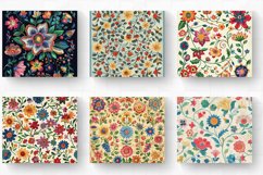 Retro Floral Embroidery Tumbler Wrap, 20oz Skinny Tumbler Wr Product Image 2
