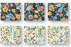 Spring Floral Garden Tumbler Wrap, 20oz Skinny Tumbler Wraps Product Image 2