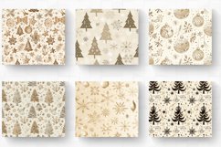 Beige Christmas Tumbler Wrap, 20oz Skinny Tumbler Wraps Product Image 2