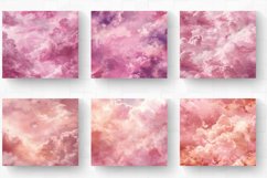 Pink Cloudy Sky Tumbler Wrap, 20oz Skinny Tumbler Wraps Product Image 2