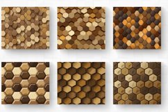 Brown Hexagons Tumbler Wrap, 20oz Skinny Tumbler Wraps Product Image 2