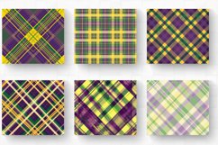 Purple Green &amp; Yellow Plaid Tumbler Wrap, 20oz Skinny Tumble Product Image 2
