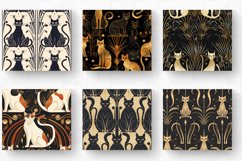 Art Deco Cats Tumbler Wrap, 20oz Skinny Tumbler Wraps Product Image 2
