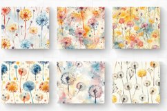 Watercolor Dandelions Tumbler Wrap, 20oz Skinny Tumbler Wrap Product Image 2