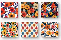 Bold Flowers Tumbler Wrap, 20oz Skinny Tumbler Wrap Product Image 2