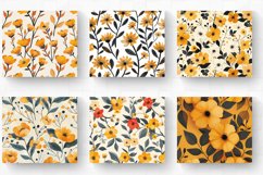Musturd Blooms Pattern Tumbler Wrap, 20oz Skinny Tumbler Wra Product Image 2