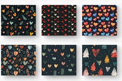 Tiny Christmas Hearts Tumbler Wrap, 20oz Skinny Tumbler Wrap Product Image 2