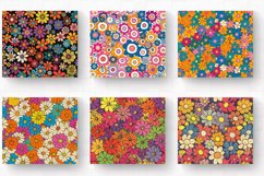 Groovy Flowers Tumbler Wrap, 20oz Skinny Tumbler Wrap Product Image 2