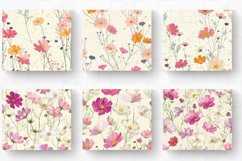 Cosmos Flowers Tumbler Wrap, 20oz Skinny Tumbler Wrap Product Image 2