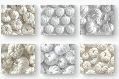 3D White Pumpkins Tumbler Wrap, 20oz Skinny Tumbler Wrap Product Image 2