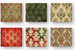 Christmas Damask Tumbler Wrap, 20oz Skinny Tumbler Wraps Product Image 2