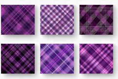 Purple Plaid Tumbler Wrap, 20oz Skinny Tumbler Wrap Product Image 2